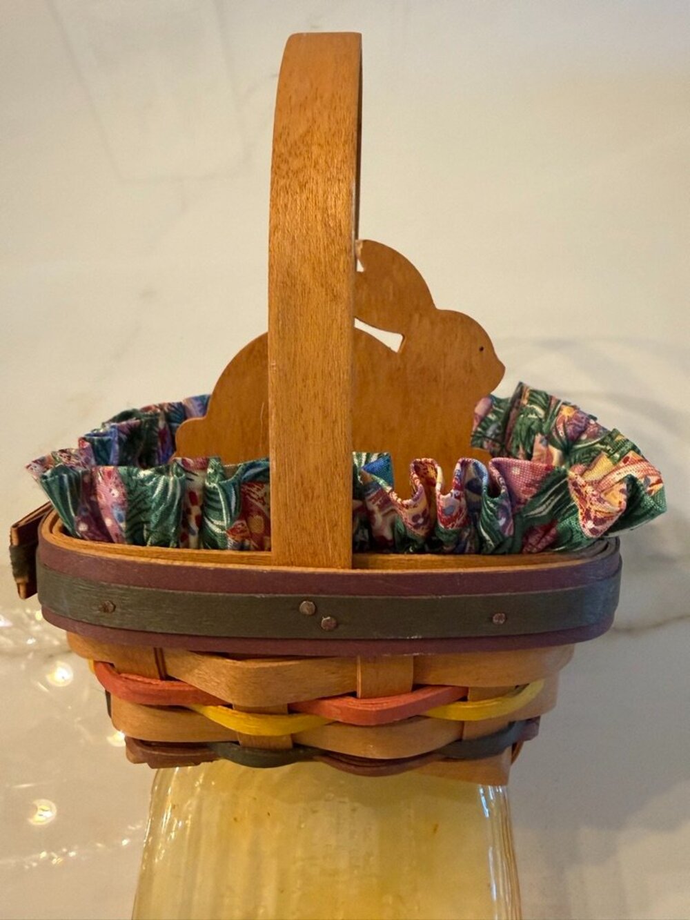Longaberger Small Square Easter Basket Combo (1998)